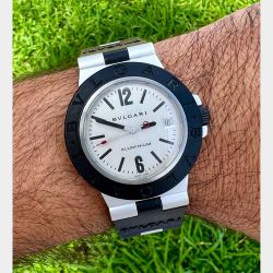 BVLGARI Aluminium 38mm Diagono Watch
