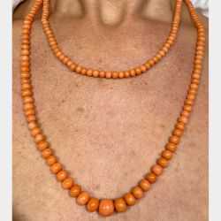1960’s 14K Graduated Coral Necklace
