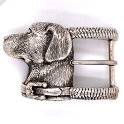 Kieselstein-cord Sterling Silver Dog Belt Buckle

