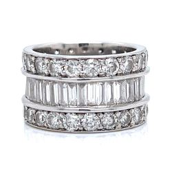 MIRO 18K White Gold 7.20 Ct. Diamond Ring
