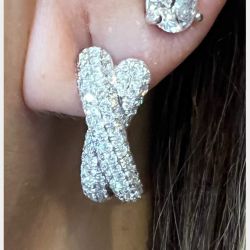 18K White Gold 4.50 Ct. Diamond Earrings
