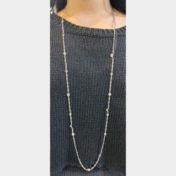 Platinum & 18K White Gold 13.40 Ct. Diamond by the Yard Necklace
