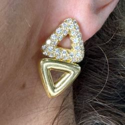 18K Yellow Gold 2.00 Ct. Diamond Earrings
