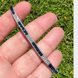 *Platinum Sapphire & Diamond Bracelet*
