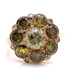 1950’s 14K Yellow Gold GIA Certified Fancy Diamond Ring
