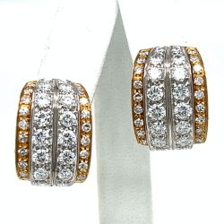 18K Yellow Gold 5.00 Ct. Diamond Earrings
