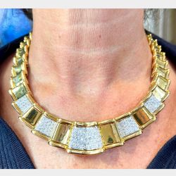 18K Yellow Gold 8.25 Ct. Diamond Necklace
