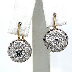 18K & Platinum 3.80 Ct. Diamond Earrings
