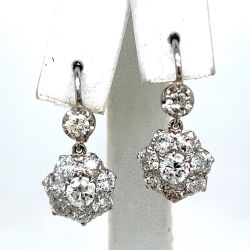 Platinum & 18K Yellow Gold 3.50 Ct. Diamond Earrings
