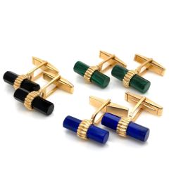 14K Yellow Gold Cufflink Set
