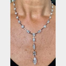 Platinum GIA Certified 20.74 Ct. Diamond Neckalce
