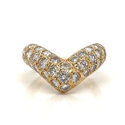 Van Cleef & Arpels 18K Yellow Gold 1.50 Ct. Diamond Ring
