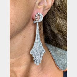 Platinum 12.00 Ct. Diamond Earrings
