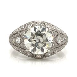 SOPHIA D. Platinum GIA Certified 3.31 Ct. Diamond Ring
