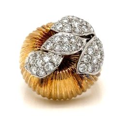 1960’s 18K Yellow Gold Diamond Ring
