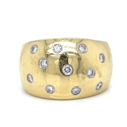 18K Yellow Gold Diamond Ring
