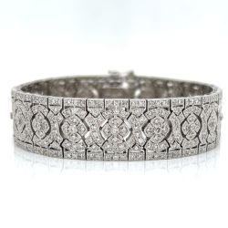 18K White Gold 5.00 Ct. Diamond Bracelet
