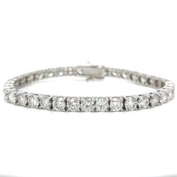 14K White Gold 23.50 Ct. Diamond Tennis Bracelet
