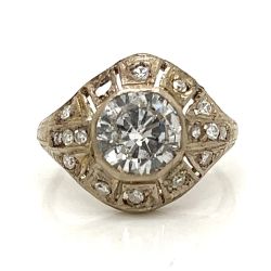 Art Deco Platinum 1.50 Ct. Diamond Ring
