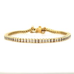 14K Yellow Gold 3.80 Ct. Diamond Tennis Bracelet
