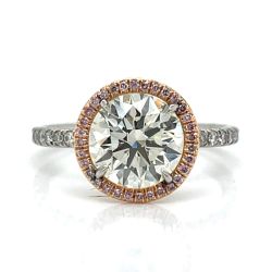 Platinum AGS Certified 2.00 Ct. Diamond Ring
