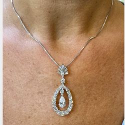 1950’s PLatinum 4.05 Ct. Diamond Necklace

