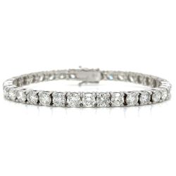 14K White Gold 15.50 Ct. Diamond Tennis Bracelet
