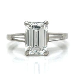 1950’s Platinum GIA Certified 1.98 Ct. Diamond Ring
