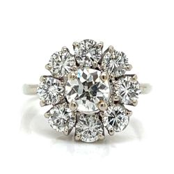 1950’s 14K White Gold 3.05 Ct. Diamond Ring
