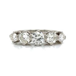 Art Deco Platinum 1.15 Ct. Diamond Ring
