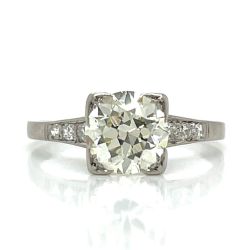 Art Deco Platinum 1.60 Ct. Diamond Ring
