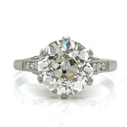 Art Deco Platinum 2.81 Ct. Diamond Ring
