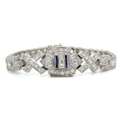 Art Deco Platinum 2.70 Ct. Diamond Bracelet
