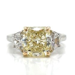 A, ALETTO Platinum & 18K GIA Certified 5.11 Ct. Diamond Ring
