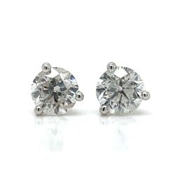 14K White Gold 1.25 Ct. Diamond Stud Earrings
