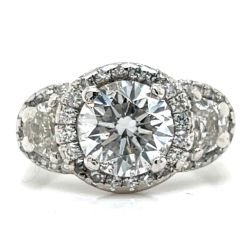 Platinum GIA Certified 2.02 Ct. Diamond Ring

