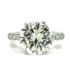 Platinum 4.86 Ct. Diamond Engagement Ring
