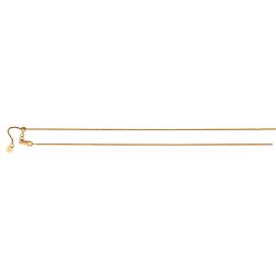 22" 14k Rose Gold Round Adjustable Wheat Chain