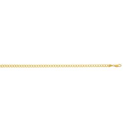 22" 10k Yellow Gold Curb Chain Lobster Clasp