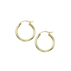 14k Yellow Gold Hoop Earrings