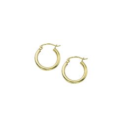 14k Yellow Gold Hoop Earrings