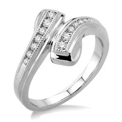 Bypass Diamond Fashion Ring