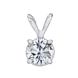 Diamond Round Solitaire Pendant