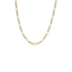 10k Yellow and White Gold 20'' Figaro Chain