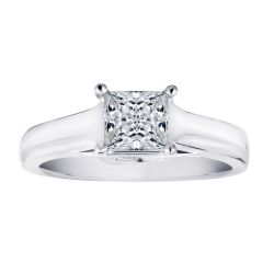 Diamond Princess Cut Solitaire Ring