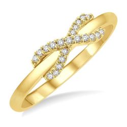 AeElOra 14K Yellow Gold Diamond Ring