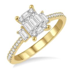 RaLuxVel ArIsAe 14K White Gold Diamond Ring