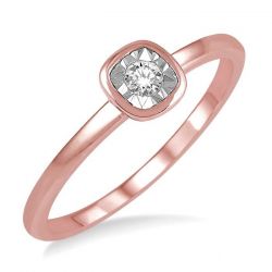 Light Weight Diamond Promise Ring