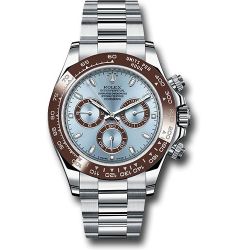  *Pre-Owned* Rolex 950 Platinum Cosmograph Daytona 40 Watch - Ice Blue Index Dial