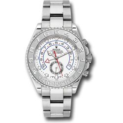  *Pre-Owned* Rolex White Gold Yacht-Master II 44 Watch - White Dial